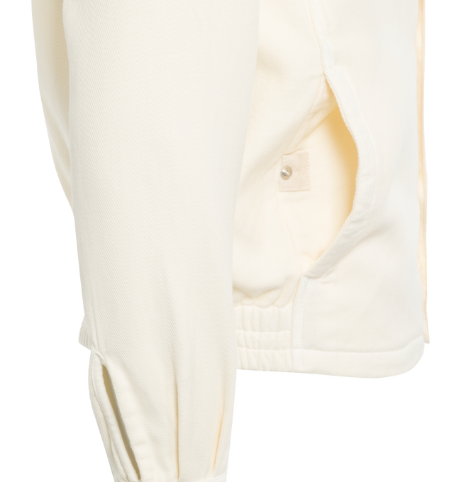 Image 3 of 3 - WHITE - ASPESI CAMICIA BONGO is made from 100% moleskin cotton and features a slim fit, side pockets, button fastenings and stretch hem. 