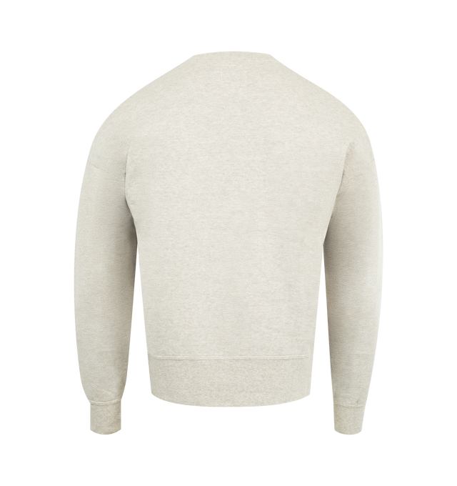 Image 2 of 2 - GREY - VISVIM Court Sweatshirt featuring crew neck, long sleeves, ribbed hem and cuffs, garment dyed and crash damaged details. 100% cotton.  