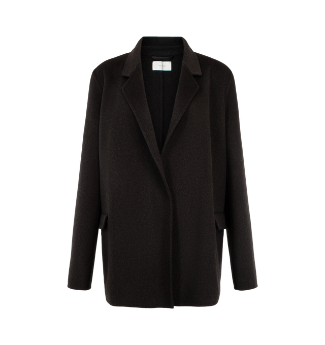Image 1 of 3 - BROWN - The Row Women's Cinna Jacket is crafted from a luxurious cashmere and silk blend and features a refined, softly tailored silhouette designed for effortless layering. Main Material: Cashmere and Silk Blend. Made in Italy. 