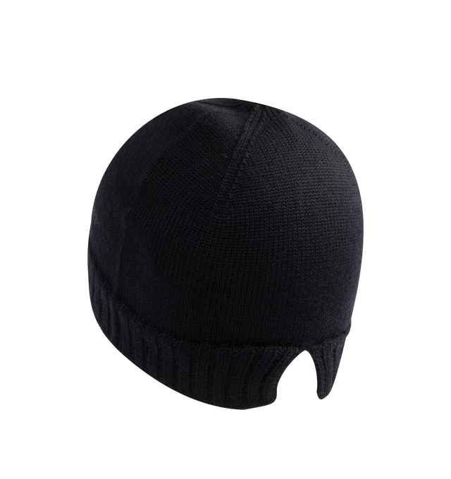 Image 2 of 2 - NAVY - Bottega Veneta Men's Beanie is crafted in a lightweight wool knit, featuring BV logo embroidery, and a slit at back. Made in Italy. 