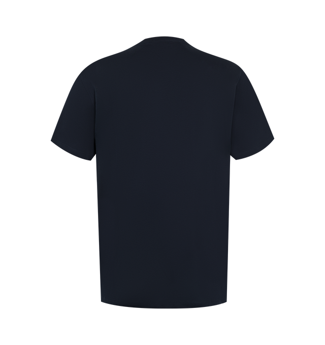 Image 2 of 2 - BLUE - Loewe Regular fit T-shirt in lightweight cotton featuring regular fit, regular length, crew neck, ribbed collar and two-tone Anagram embroidery placed on the chest. Main Material: Cotton. Made in Portugal.  