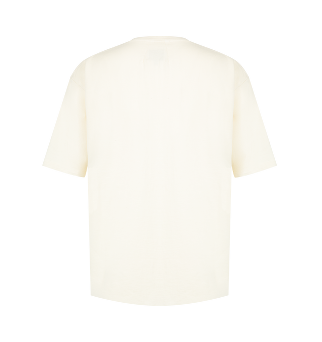 Image 2 of 2 - NEUTRAL - Rhude Men's Slip T-Shirt is crafted from premium cotton and features a relaxed silhouette with a classic crew neckline, short sleeves, and signature Slip graphic artwork for a bold contemporary look. This designer graphic T-shirt combines exceptional everyday comfort with Rhude's signature luxury streetwear aesthetic, creating an effortless statement piece for casual styling. Main Material: 100% Cotton. 