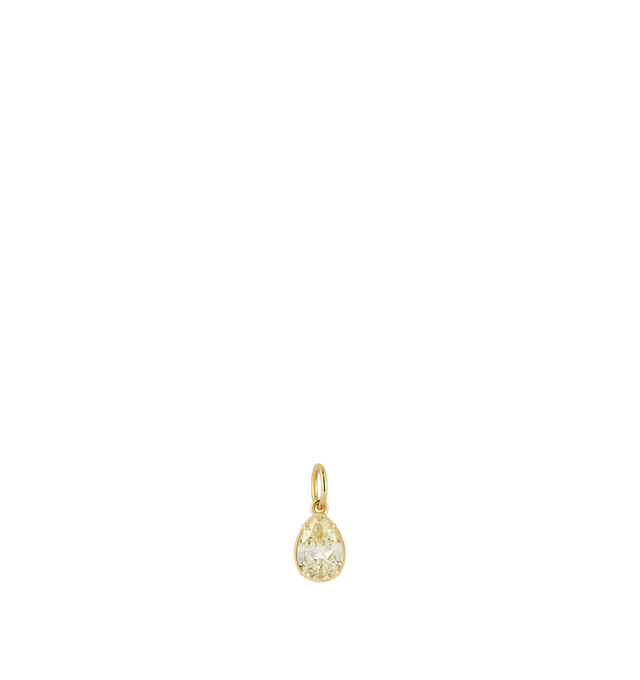 Image 1 of 1 - GOLD - JEMMA WYNNE Connexion Diamond Pear Pendant No. 1 featuring 18k Yellow Gold, Diamond - 2.73cts, Diamond Color - N, Length - 21mm, Width - 9.3mm. Hirshleifers offers a range of pieces from this collection in-store. For personal consultation and detailed information about jewelry, please contact our dedicated stylist team at personalshopping@hirshleifers.com. This item may be restricted for online purchase to international clients.  For assistance purchasing this item please contact our d 