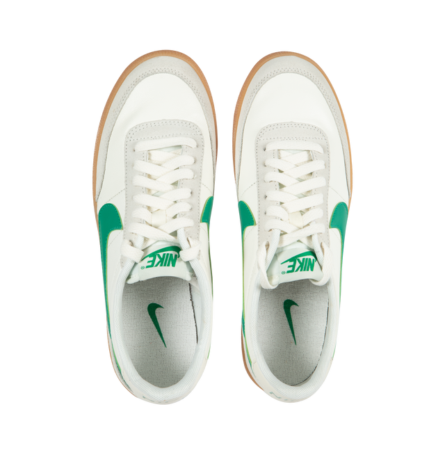 Nike killshot green swoosh discount
