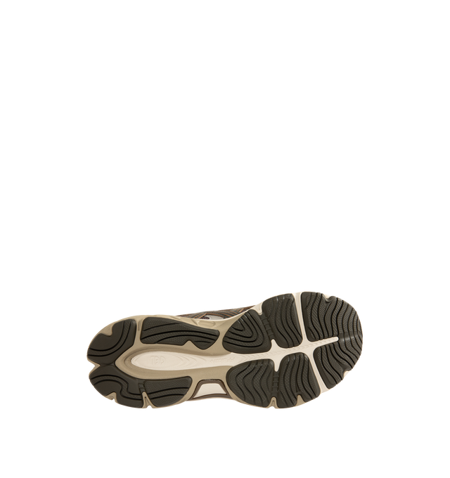 Image 4 of 5 - BROWN - ASICS GEL-NYC 2.0 Sneaker featuring suede overlays, rearfoot and forefoot GEL technology, shock-attenuating material placed in the midsole of the shoe for cushioning and shock absorption, FF BLAST PLUS cushioning, TPU TRUSSTIC technology, walking-specific flex grooves to support natural movement and smooth heel to toe transition, angled heel softens heel contact with the ground and facilitates more natural heel to toe transitions. 