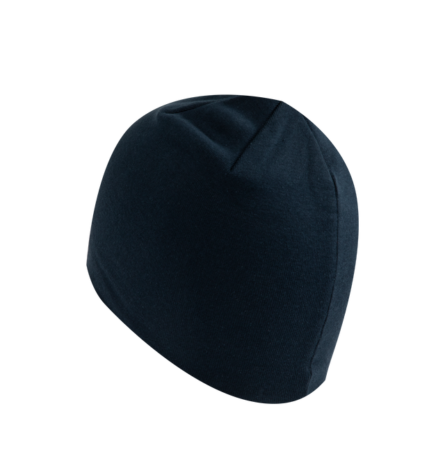 Image 2 of 2 - NAVY - HUMAN MADE Beanie featuring ribbed knit and logo embroidered. 100% cotton. 