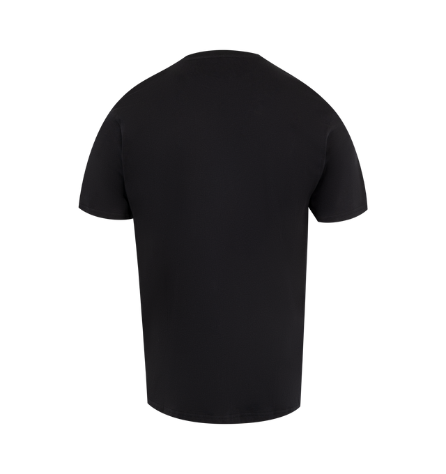 Image 2 of 2 - BLACK - CARHARTT WIP Pocket T-Shirt has a crew neck, chest pocket, and signature logo patch. 100% cotton.  