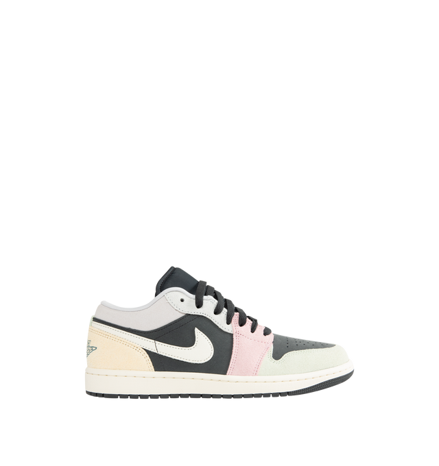 Image 1 of 5 - MULTI - JORDAN Air Jordan 1 Low SE Sneaker featuring leather and suede in the upper, encapsulated Nike Air-Sole unit, rubber in the outsole, Wings logo on heel and Jumpman on tongue. 