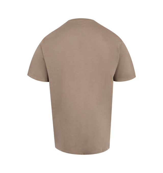 Image 2 of 2 - BROWN - CARHARTT WIP Pocket T-Shirt has a crew neck, chest pocket, and signature logo patch. 100% cotton.  