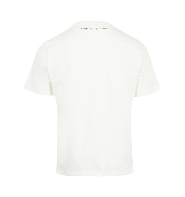 Image 2 of 2 - WHITE - WALES BONNER Original Tee featuring distinctive gold-foil branding, regular fit, short sleeves and crew neck collar. 100% organic cotton. Made in Portugal. 