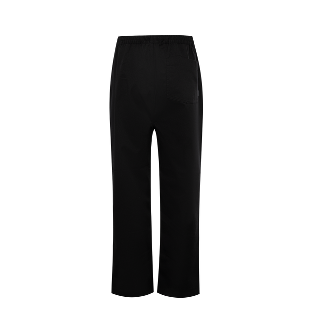 Image 2 of 3 - BLACK - CARHARTT WIP Newhaven Pant featuring relaxed straight fit, elasticated waist with adjustable cord, fake zip fly, two front pockets, one rear pocket and flag label. 65% polyester, 35% cotton. 
