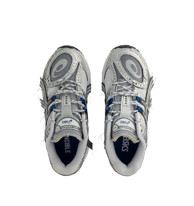 Image 5 of 5 - SILVER - ASICS GEL-Nimbus 10.1 Sneaker featuring mesh and textile upper with rubber sole, lace-up front, padded mesh tongue with logo detail and padded low-cut collar.  