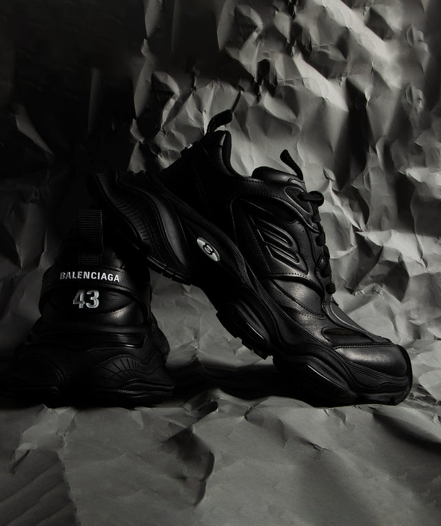 Black Balenciaga running shoes 