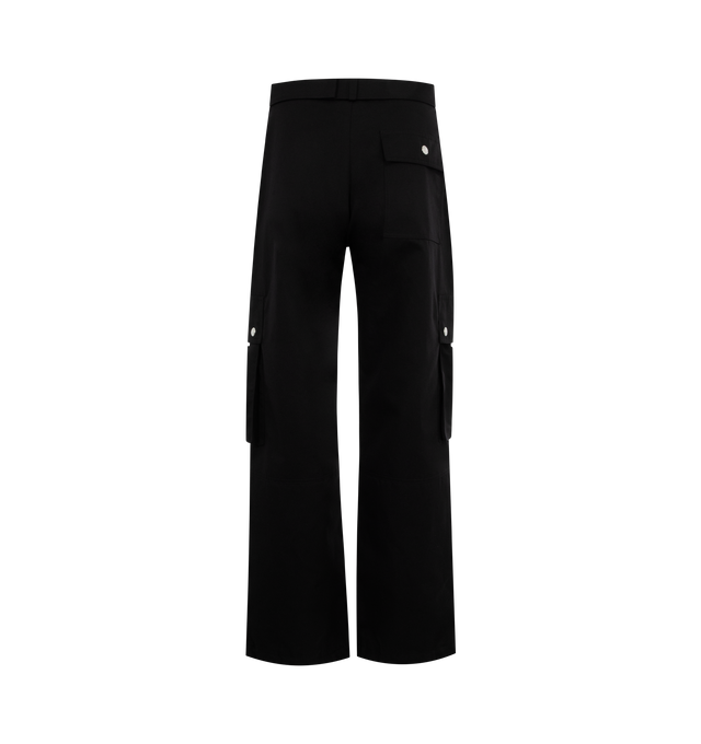 Image 2 of 3 - BLACK - JACQUEMUS Le Cargo Pant in a tapered leg, high-rise style crafted from light weight, non-stretch linen-blend twill. Featuring adjustable, belted waist, hook and zip fastening and cargo poclets at the side. 82% cotton, 18% linen. 