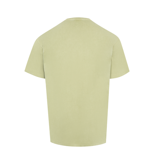 Image 2 of 2 - GREEN - CARHARTT WIP Nelson T-Shirt featuring oversized fit, short sleeves, ribbed crew neck and tonal logoed label on the chest. 100% cotton.  