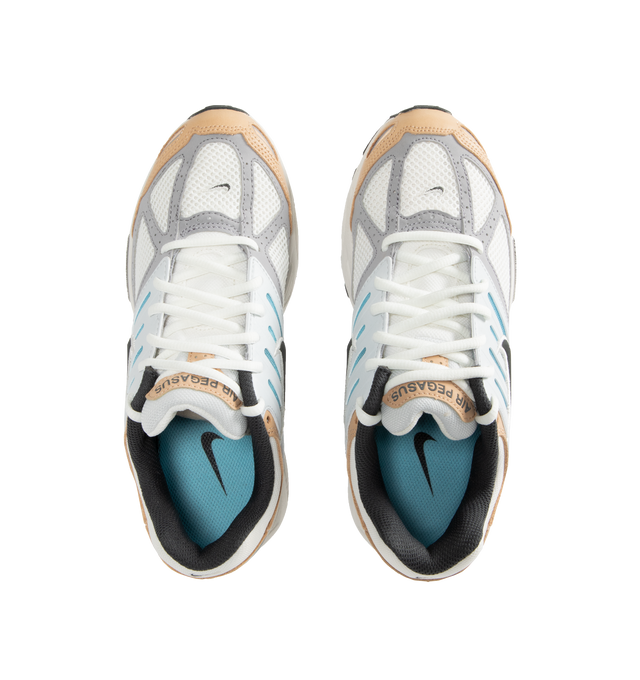 Image 5 of 5 - WHITE - Nike Air Pegasus 2005 Sneakers are a lace-up style with real and synthetic leather, Nike Air technology, foam midsoles, and rubber waffle outsoles.  