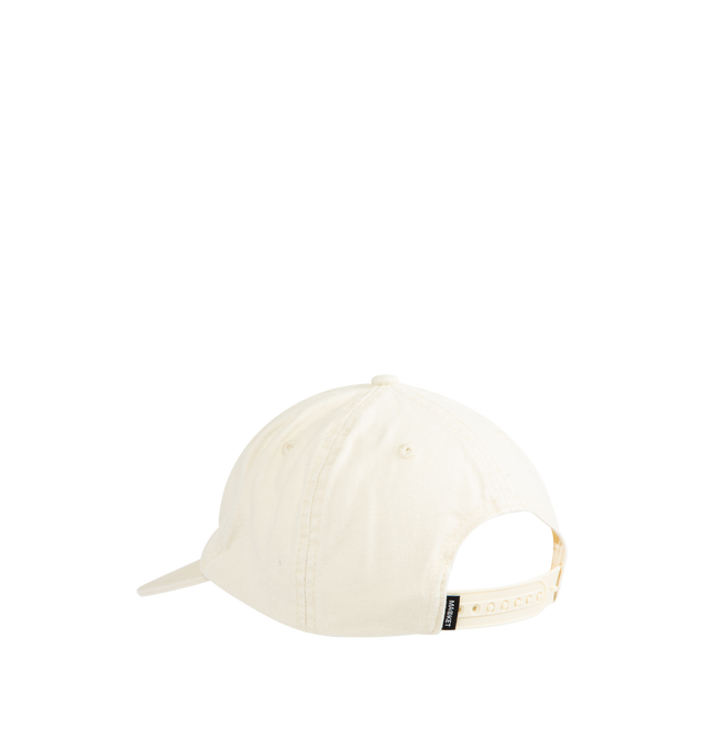 Image 2 of 2 - WHITE - MARKET Needlepoint 5-Panel Hat Pirate featuring 5-panel cap with adjustable snap-back and embroidered design on front and side.  