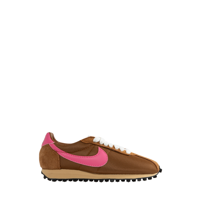 Image 1 of 4 - BROWN - NIKE LD-1000 SP Sneaker featuring suede and textile upper with rubber sole, lace-up front, tonal Nike Swoosh at sides, tonal printed Nike logo at back counter and round toe.  