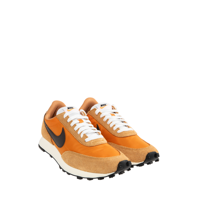 Image 2 of 5 - BROWN - NIKE Daybreak SP Sneaker featuring breathable mesh and shaggy suede upper, vintage waffle outsole, lace up closure, foam midsole and rubber outsole. 
