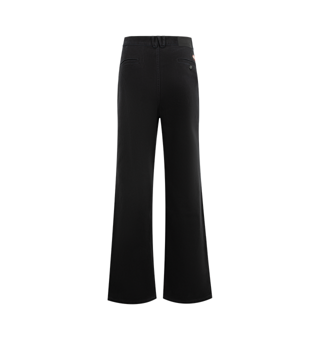 Image 3 of 4 - BLACK - WILLY CHAVARRIA Good Boy Jeans featuring button and zipper closure, side pockets, back welt pockets, belt loops and relaxed fit. 100% cotton. 