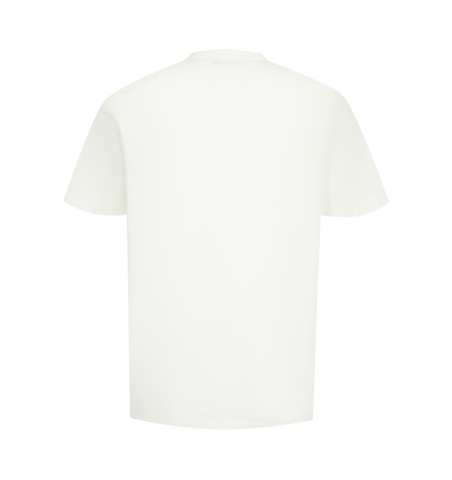 Image 2 of 2 - WHITE - Merz b. Schwanen Men's The Originals Loopwheeled Relaxed Fit Midweight T-Shirt is crafted from organic cotton and features a relaxed silhouette designed for everyday comfort throughout the seasons. Made in Germany on traditional loopwheel machines, it is detailed with a crew neckline, seamless tubular construction, underarm triangle inserts, and a durable two-thread jersey knit that reflects the brand's commitment to timeless craftsmanship. Main Material: 100% Organic Cotton. Made in  