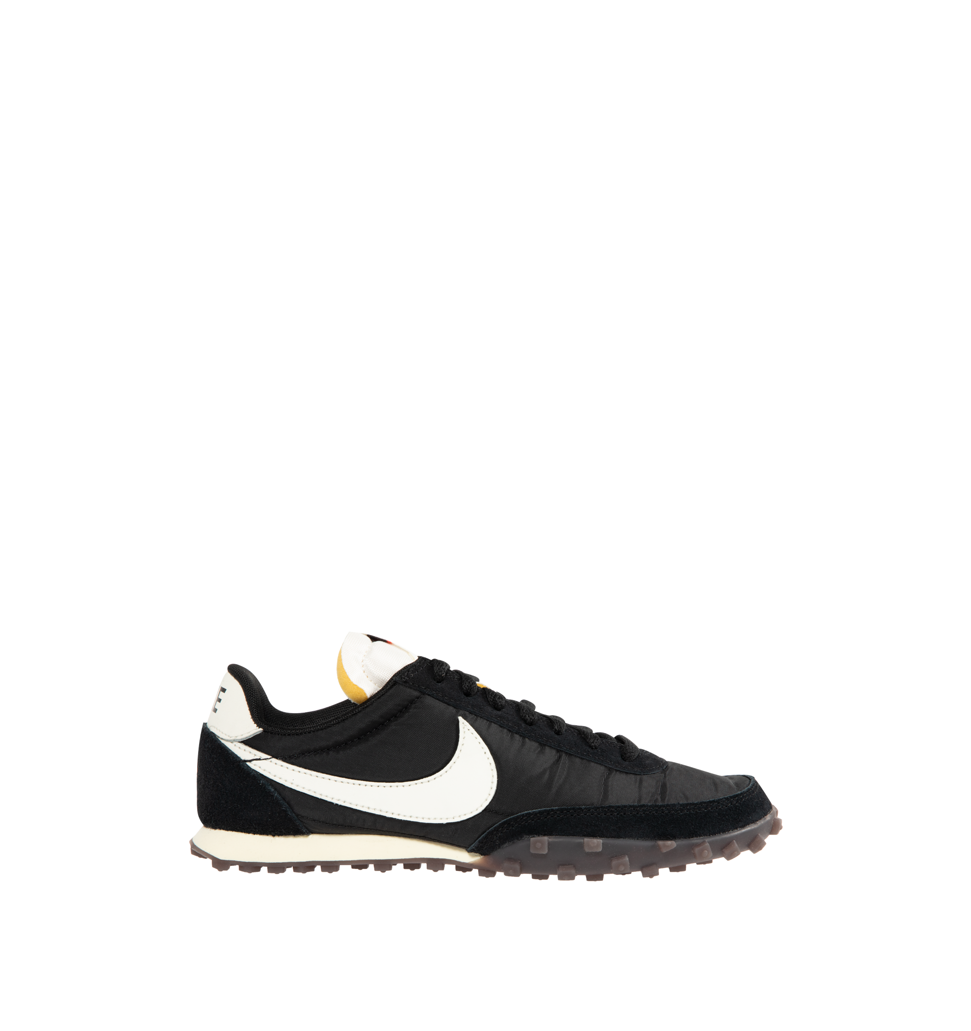 nike waffle racer black white