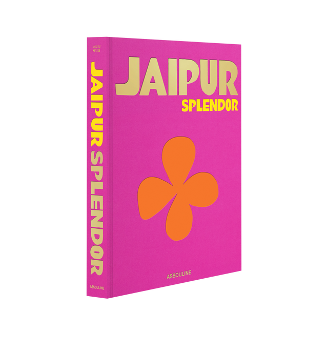 Image 1 of 4 - PINK - Assouline Books Jaipur Splendor by Mozez Singh. Linen hardcover book with 304 pages featuring over 200 illustrations. Language: English. Dimensions: W 10 x L 13 x D 1.5. Jaipur, the capital of Rajasthan, is a vibrant city steeped in the history of maharajas, queens, and emperors. Known as the "Pink City," it boasts lively bazaars, delicious street food, and skilled artisans, making it a dazzling blend of old-world charm and modern energy.  