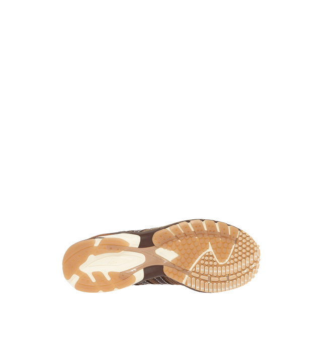 Image 4 of 5 - BROWN - ADIDAS x Wales Bonner Adizero Adios Mesh Sneaker featuring regular fit, leather and textile upper, textile sockliner and rubber outsole. Made in Vietnam. 