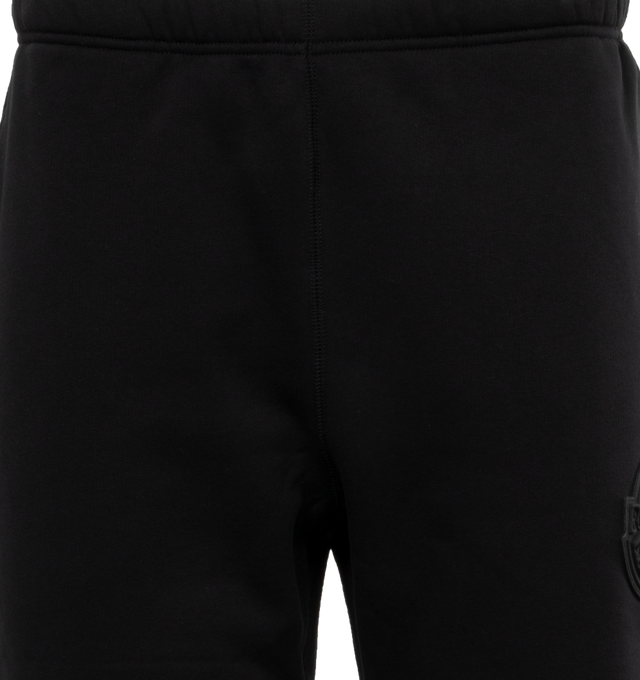 Image 4 of 4 - BLACK - MONCLER GENIUS MONCLER X ROC NATION BY JAY-Z SWEAT BOTTOMS are sweat bottoms that have an elastic waistband and hem at the legs with side slit pockets. Fits true to size. 100% cotton. 