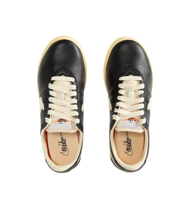 Image 5 of 5 - BLACK - NIKE Astrograbber Leather Sneaker featuring leather upper, rubber waffle outsole, low-cut silhouette, padded collar and foam midsole. 