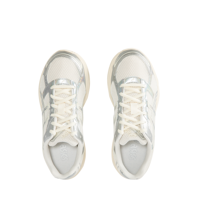 Image 5 of 5 - WHITE - ASICS GEL-1130 Sneaker featuring overlays and breathable mesh underlays, sockliner, GEL technology cushioning for shock absorption, TRUSSTIC support system and at least 20% of the upper's synthetic leather is made with recycled materials. 