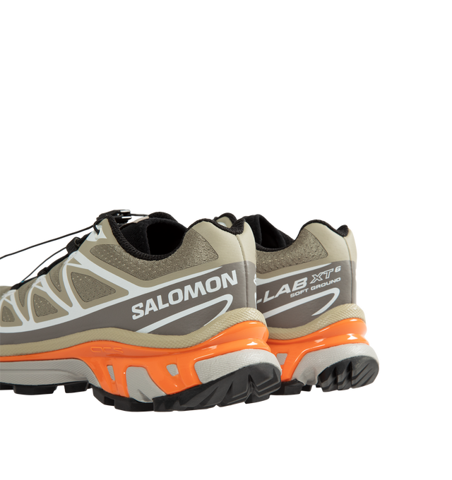 Image 3 of 5 - NEUTRAL - Salomon XT-6 Sneakers are crafted from synthetic and textile materials and feature the legendary XT-6 silhouette reimagined for everyday city wear. Originally designed for long-distance trail performance, this icon combines superior comfort, cushioning, and durability with updated colors and materials that bring its technical heritage into a modern sportstyle context. Main Material: Synthetic and Textile Upper. Lining: Textile. Insole: Textile. Outsole: Rubber. Closure: Quicklace Sy 