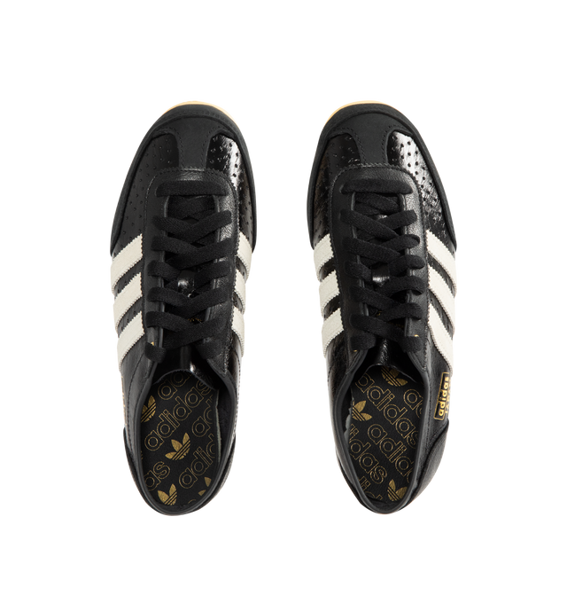 Image 5 of 5 - BLACK - ADIDAS Japan Decon Sneaker featuring leather upper, suede overlays, perforated toe, leather lining and rubber outsole.  