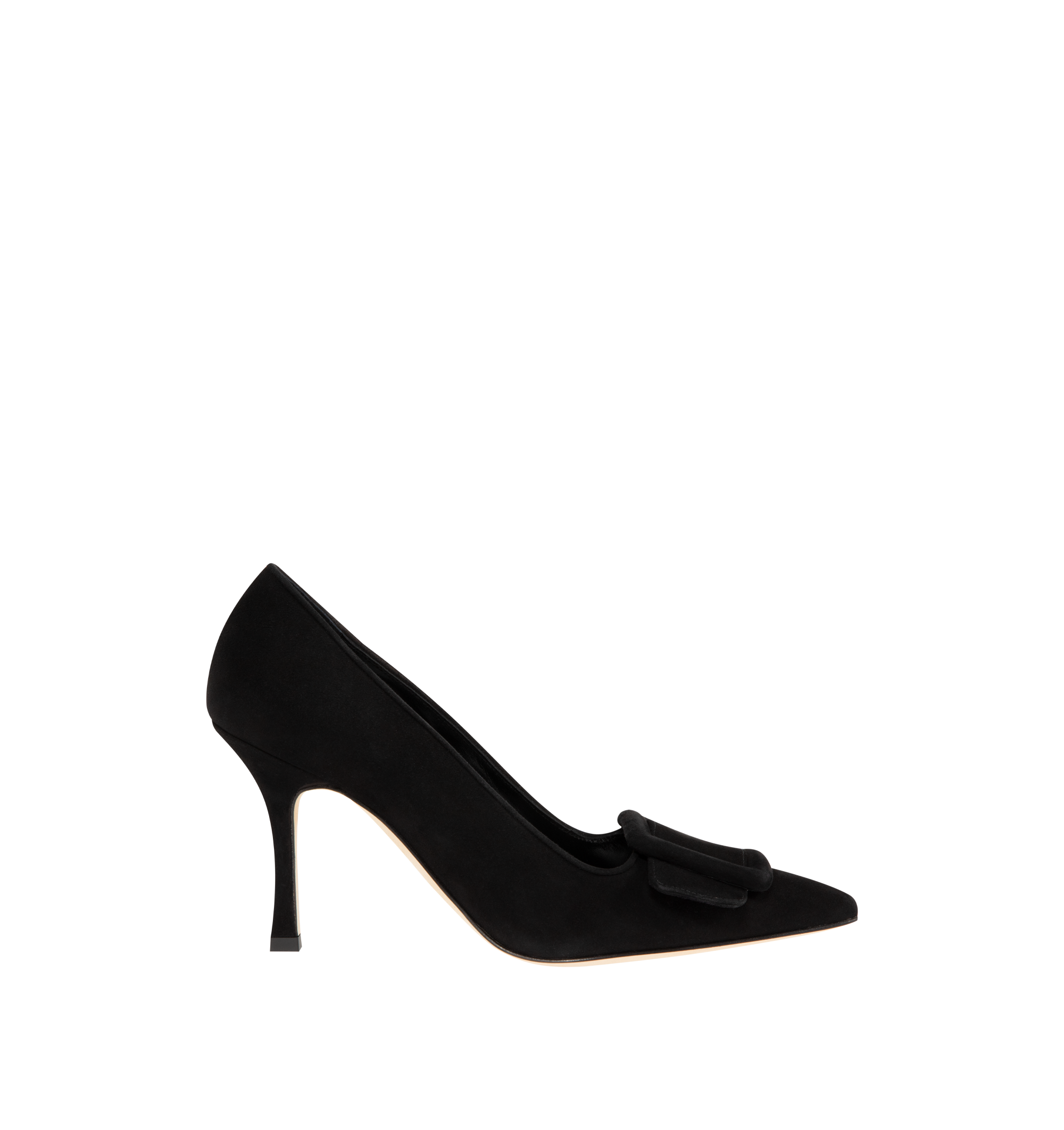 SUEDE BUCKLE PUMPS