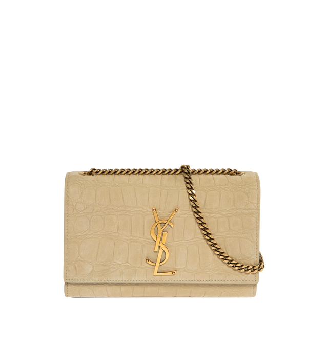 YSL Kate Small Embossed Leather Chain Sling Bag