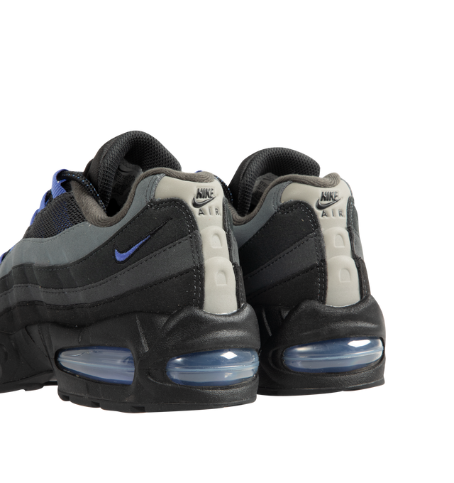 Image 3 of 5 - BLACK - NIKE Air Max 95 Big Bubble "OG" Sneaker featuring synthetic leather and textiles, visible Max Air cushioning provides lightweight cushioning, flex grooves in the midsole and outsole, foam midsole and rubber outsole. 