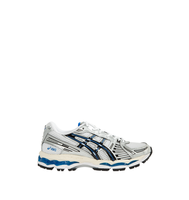 Image 1 of 5 - WHITE - Asics Unisex Gel-Kayano 12.1 Sneaker featuring breathable mesh underlays, GEL-NIMBUS17 tooling system, FLUIDRIDE technology, rearfoot and forefoot GEL technology and dope dyed recycled sockliner mesh.  