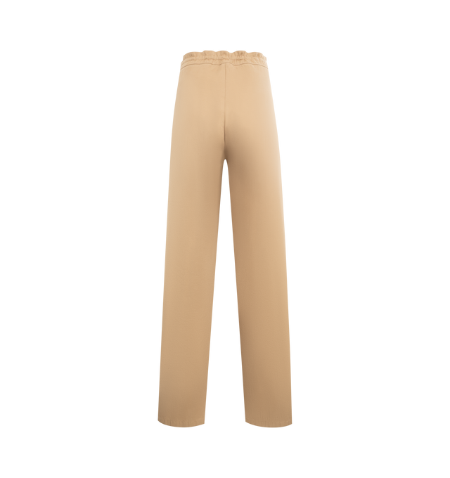 Image 2 of 3 - BROWN - THE ROW Mende Pant featuring front drawstring tie closure, elasticized waistband, side seam pockets and midweight gabardine fabric. 95% cotton, 5% goat cashmere. Made in Italy. 