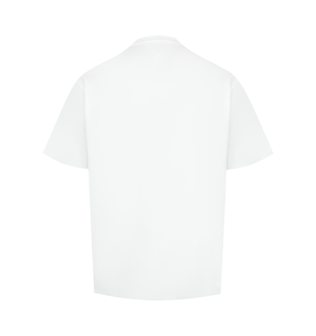 Image 2 of 2 - WHITE - BOTTEGA VENETA Cotton Jersey Printed T-Shirt featuring lightweight cotton jersey, abstract face print, short sleeves, crew neck and regular fit. 100% cotton. Made in Italy.  
