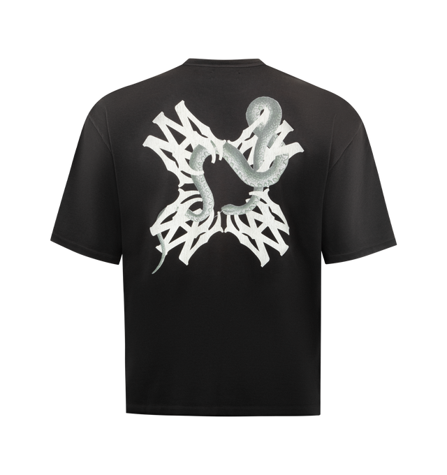 Image 2 of 2 - BLACK - AMIRI MA Quad Snake T-Shirt featuring crew neck, short sleeves, regular fit and graphic on front and back. 100% cotton. Made in Italy. 