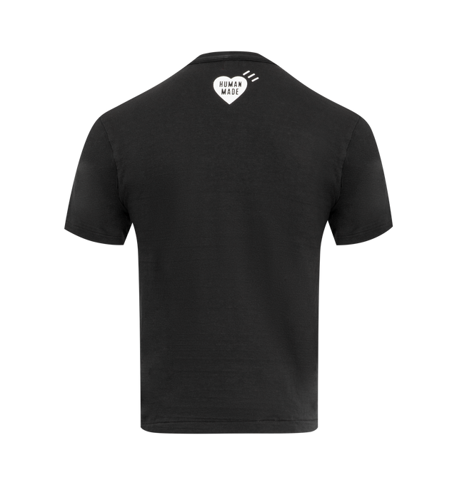 Image 2 of 2 - BLACK - HUMAN MADE Graphic T-Shirt #02 featuring crew neck, short sleeves, logo on front. 100% cotton. 