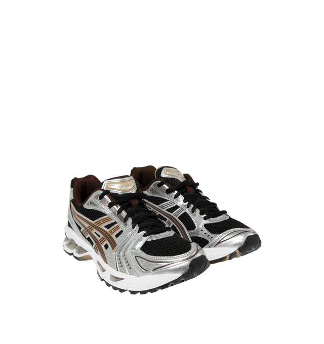 Image 2 of 5 - MULTI - Asics GEL-Kayano 14 Sportstyle Sneakers are lace-up style with rip-stop underlays, GEL cushioning, and TRUSSTIC support system. Unisex style in men's sizes. 