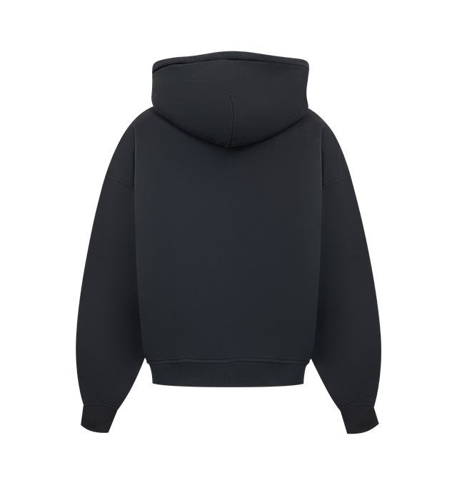 Image 2 of 2 - BLUE - Rhude Mens Chrono Zip Hoodie is crafted from heavyweight cotton. Features a full zip-front closure with custom Rhude hardware, adjustable hood, front RHUDE  graphics, and ribbed cuffs and hem. Main Material: 100% Cotton. Made in the USA. 