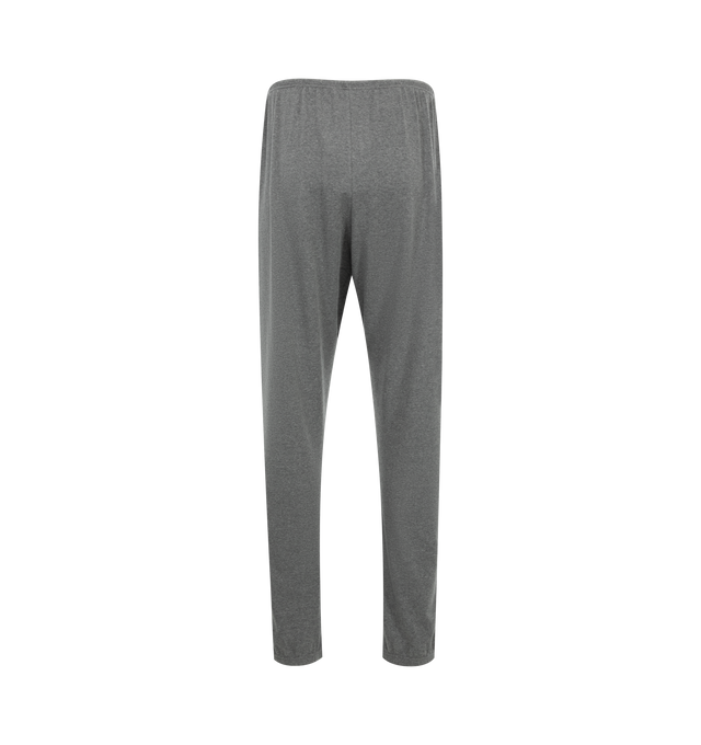 Image 2 of 3 - GREY - The Row Men's Beyle track pant with elasticated drawstring waistband, two side inset pockets, elasticated ankles and mlange effect. Cotton 82%, Cashmere 14%, Elastane 4%. Made in Italy. 