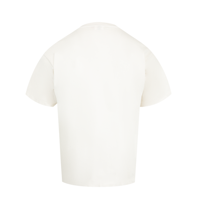 Image 2 of 2 - WHITE - SAINT MICHAEL Saint Tee featuring crew neck, short sleeves, relaxed fit and graphic print on front. 100% cotton.  