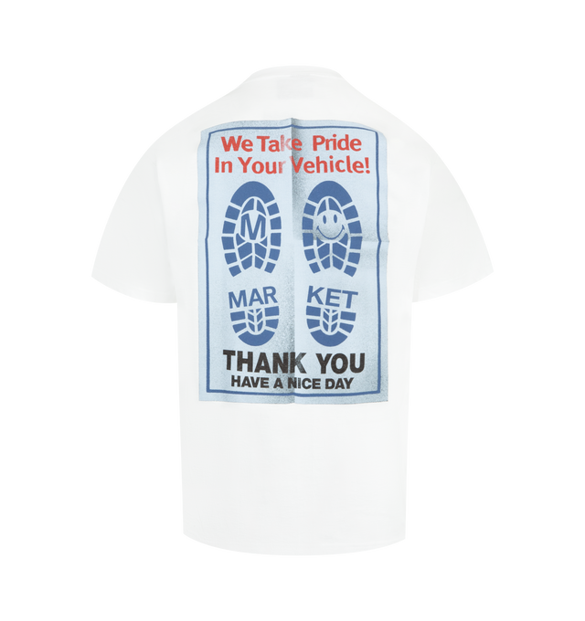 Image 2 of 2 - WHITE - MARKET Pride in my Ride Graphic T-Shirt featuring a relaxed fit, crewneck, short sleeves and graphic on front and back. 100% cotton. 