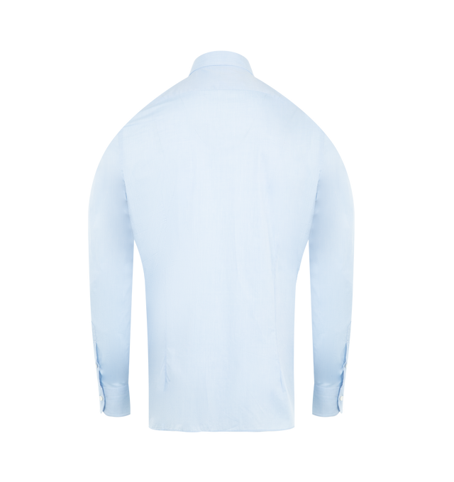 Image 2 of 3 - BLUE - JUNYA WATANABE Shirt featuring button front, classic collar, button cuffs and regular fit. 100% cotton. Made in Japan. 