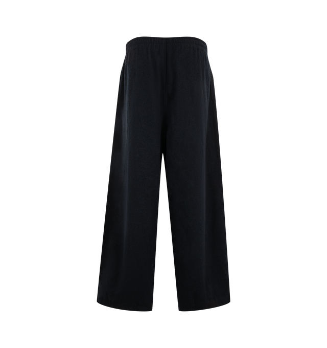Image 2 of 3 - NAVY - Needles Men's H.D. Pant - Shrink Wool is crafted from shrink wool and features the brands signature H.D. silhouette with a voluminous, curved leg shape. Designed for a relaxed fit, these trousers combine tailored wool construction with exaggerated proportions for a distinctive profile. Main Material: Shrink Wool. Fit: Relaxed. Silhouette: H.D. Wide Leg. Made in Japan. 