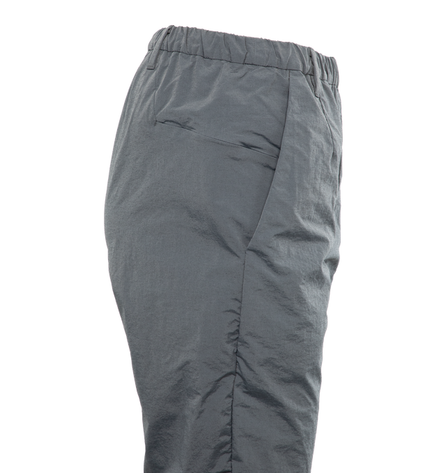 Image 4 of 4 - GREY - TEATORA relaxed fit pants crafted from polyester fabric with an elasticated waistband, two slash pockets on front, two zipper pockets on back and elasticated cuffs.  