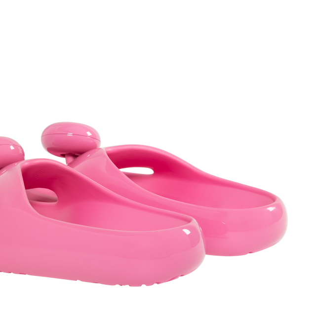 Image 3 of 4 - PINK - LOEWE x Paula's Ibiza Glossy Foam Pebble Toe Post Sandals featuring open toe and slips on. Ethylene vinyl acetate/rubber upper. Ethylene vinyl acetate/rubber sole. Made in Italy. 